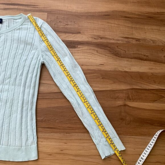 Ann Taylor Button Cardigan Sweater Large Light Mint Green - Picture 5 of 8